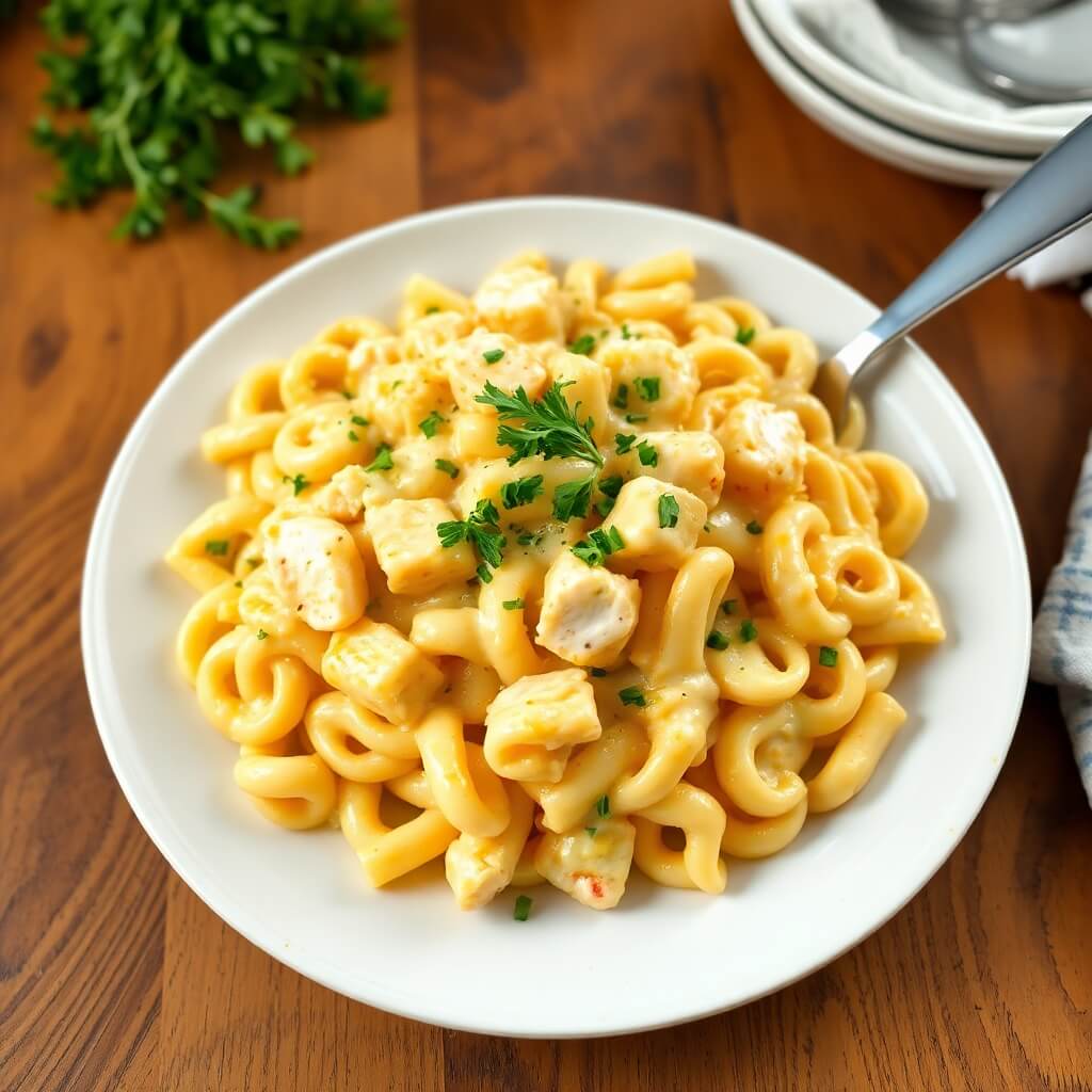 Easy One-Skillet Chicken and Cheese Pasta for the Whole Family