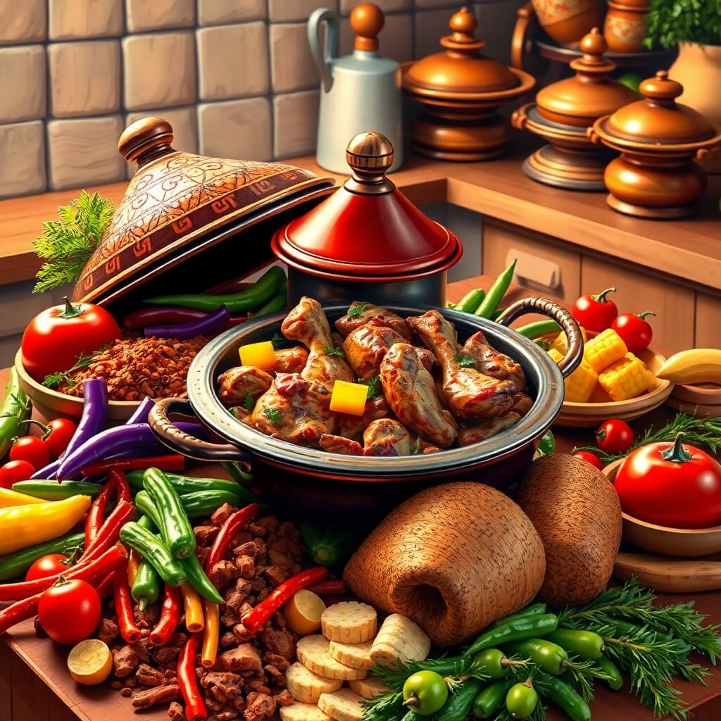 Cooking Moroccan Tagine: Aromatic Spices and Tender Meat